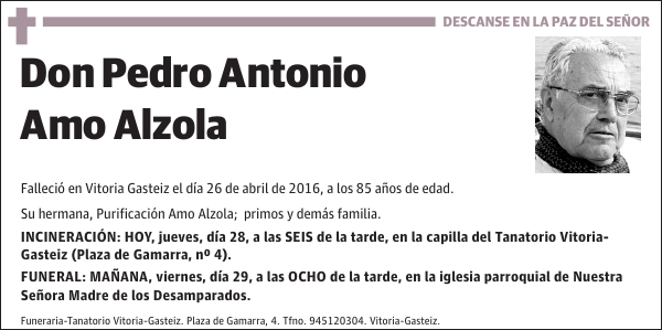 Pedro Antonio Amo Alzola