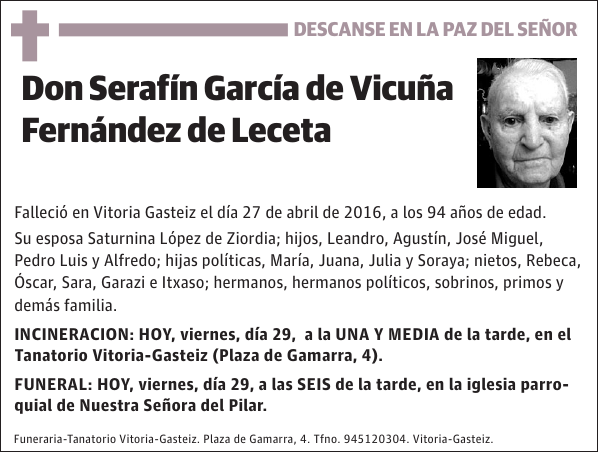 Serafín García de Vicuña Fernández de Leceta