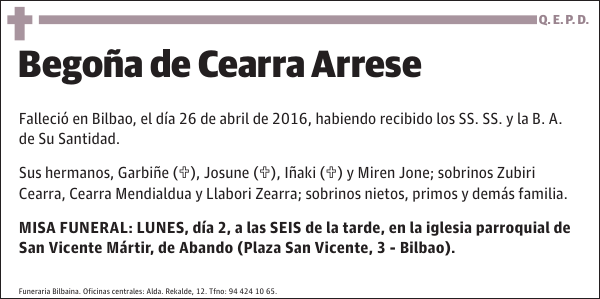 Begoña de Cearra Arrese