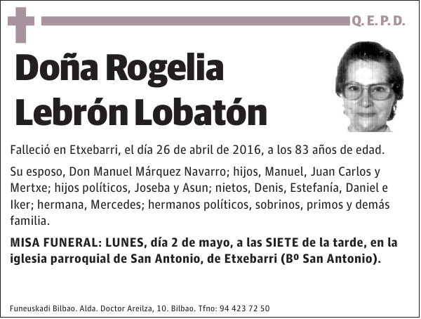 Rogelia Lebrón Lobatón