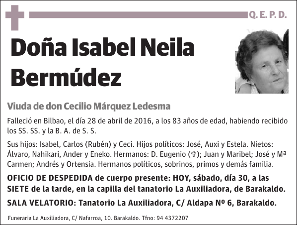 Isabel Neila Bermúdez