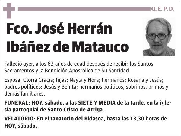 Fco. José Herrán Ibáñez de Matauco