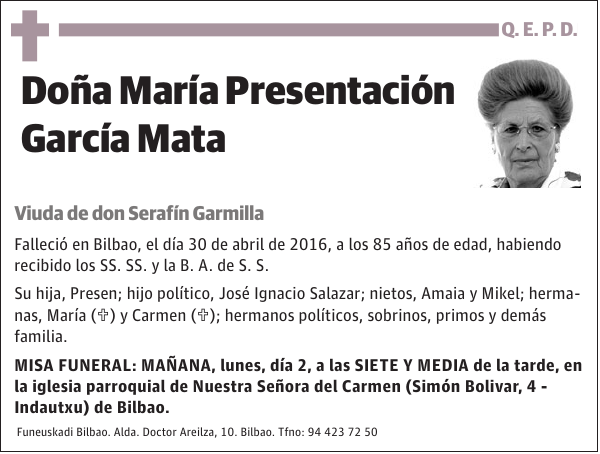 María Presentación García Mata