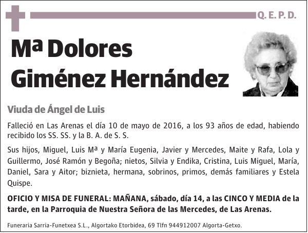 Mª Dolores Giménez Hernández