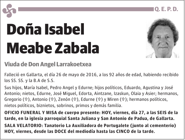 Isabel Meabe Zabala