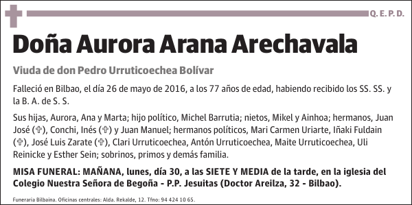 Aurora Arana Arechavala