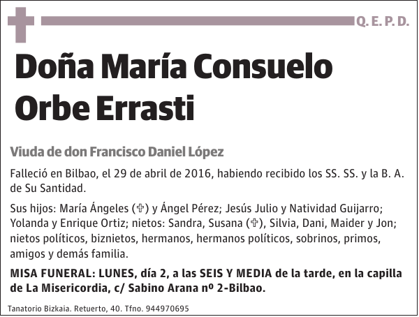 María Consuelo Orbe Errasti