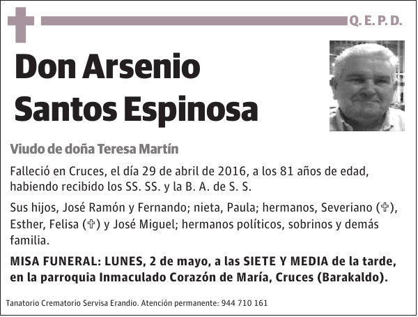 Arsenio Santos Espinosa