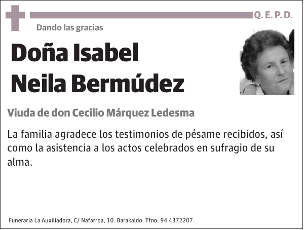 Isabel Neila Bermúdez