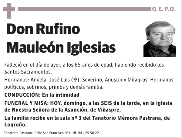 Rufino Mauleón Iglesias