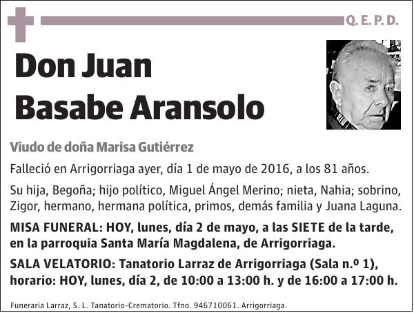 Juan Basabe Aransolo