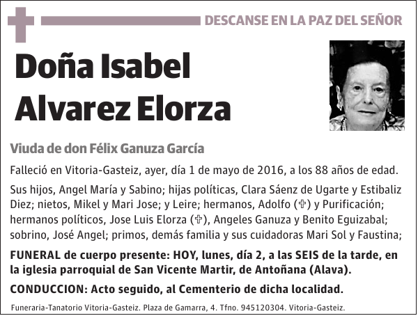 Isabel Alvarez Elorza