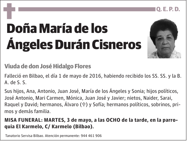 María de los Ángeles Durán Cisneros