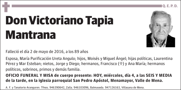 Victoriano Tapia Mantrana