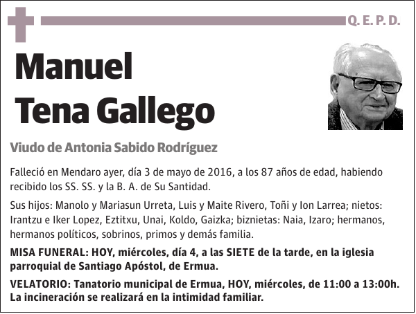 Manuel Tena Gallego