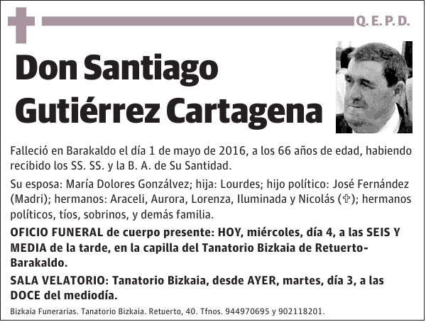 Santiago Gutiérrez Cartagena