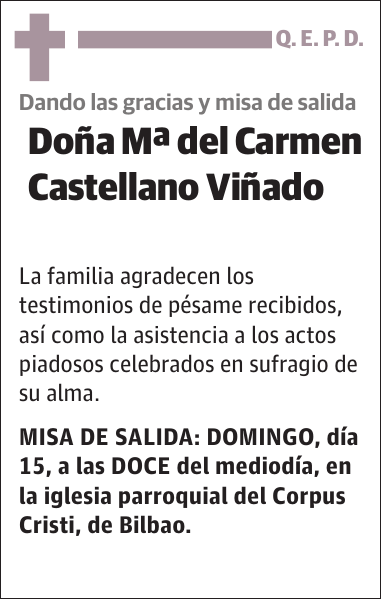 Mª del Carmen Castellano Viñado