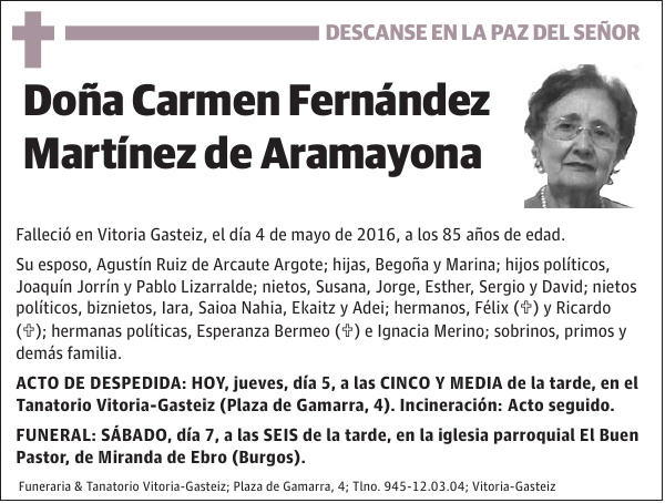 Carmen Fernández Martínez de Aramayona