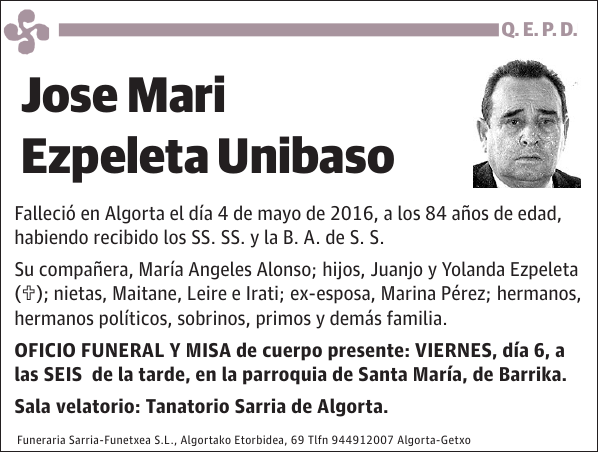 Jose Mari Ezpeleta Unibaso