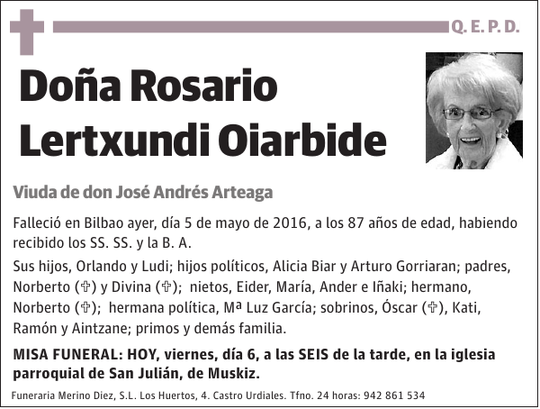 Rosario Lertxundi Oiarbide