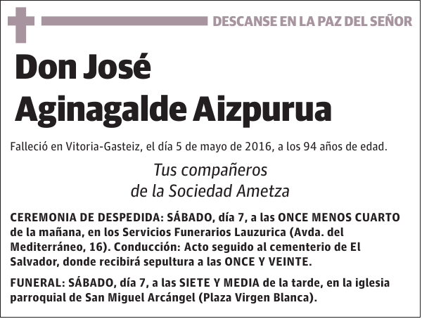 José Aginagalde Aizpurua