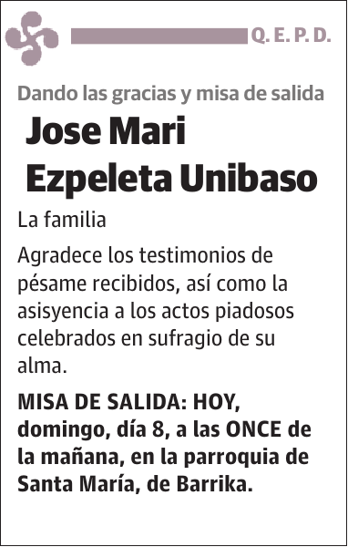 Jose Mari Ezpeleta Unibaso