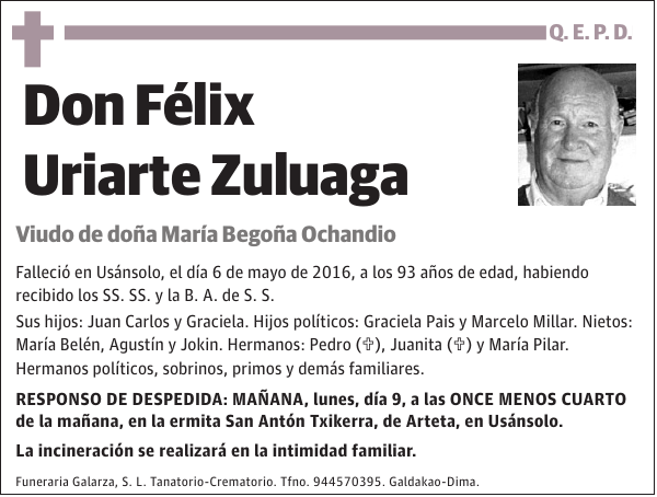 Félix Uriarte Zuluaga