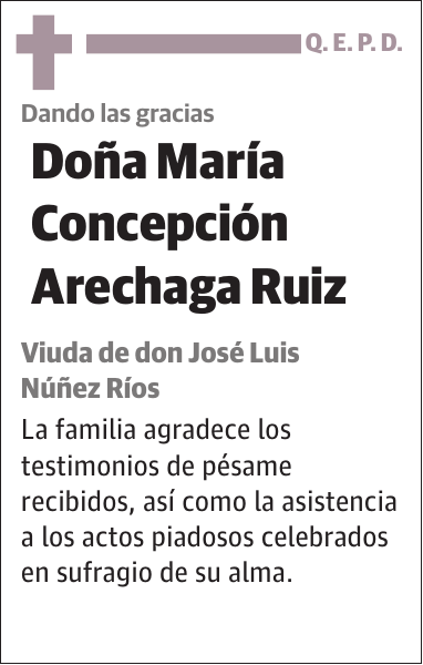 María Concepción Arechaga Ruiz