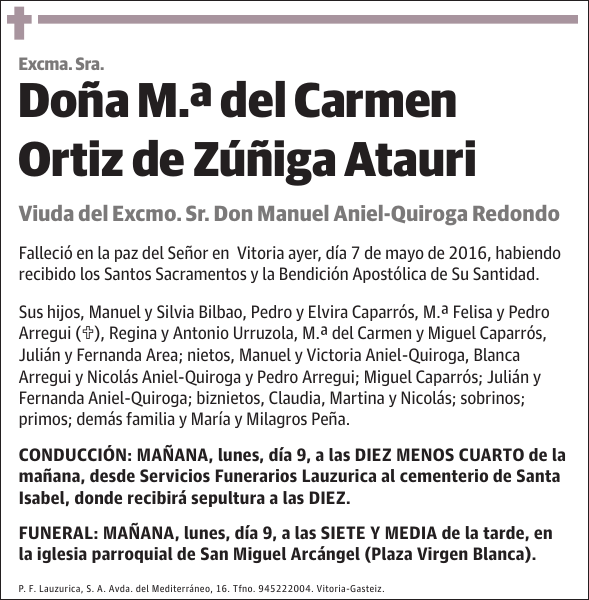 M.ª del Carmen Ortiz de Zúñiga Atauri