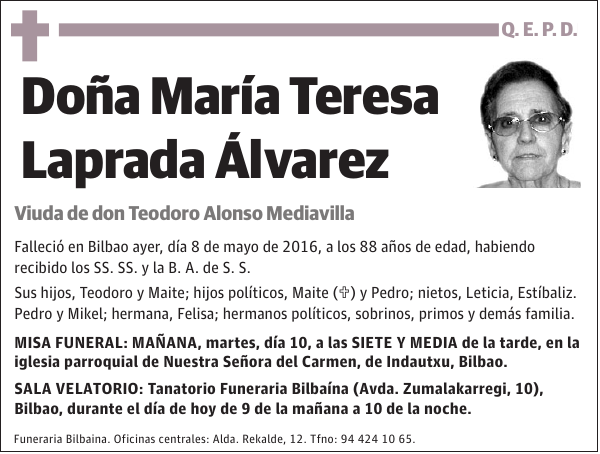 María Teresa Laprada Álvarez