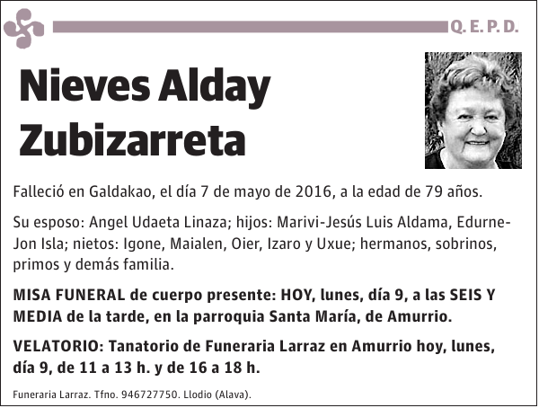 Nieves Alday Zubizarreta