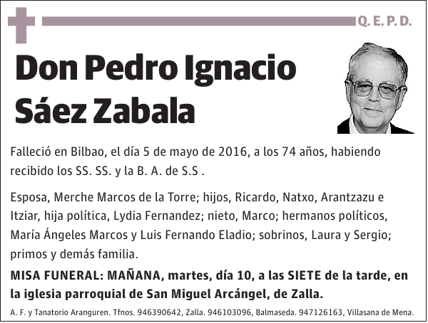 Pedro Ignacio Sáez Zabala