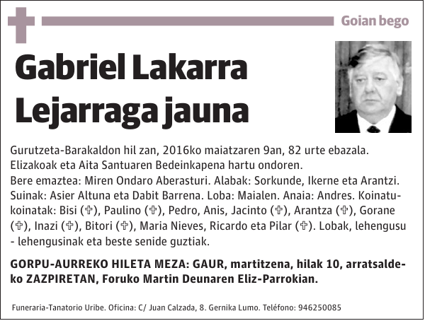 Gabriel Lakarra Lejarraga