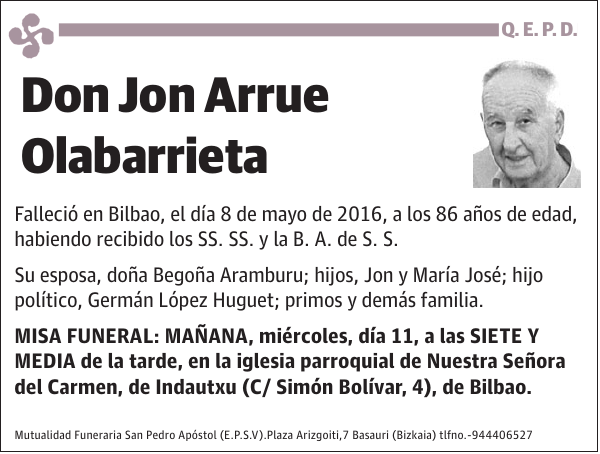 Jon Arrue Olabarrieta