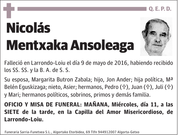 Nicolás Mentxaka Ansoleaga