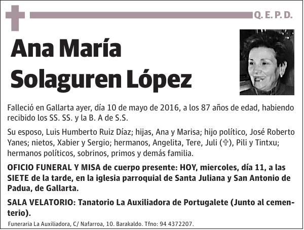 Ana María Solaguren López