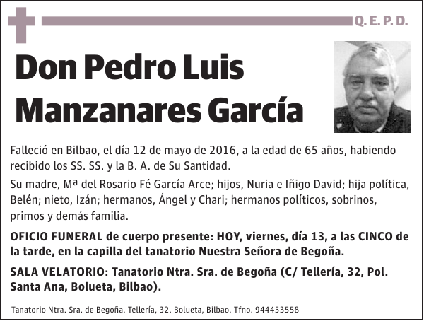 Pedro Luis Manzanares García