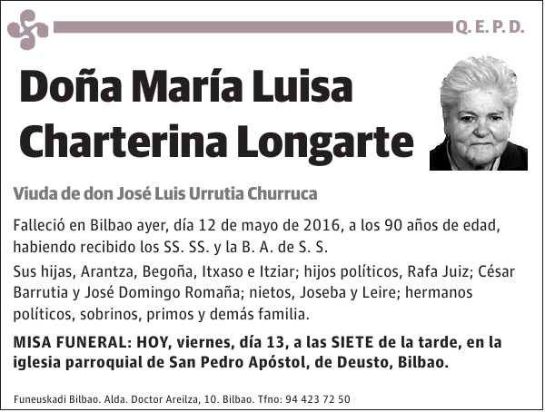 María Luisa Charterina Longarte