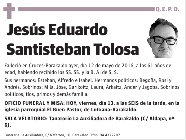 Jesús Eduardo Santisteban Tolosa