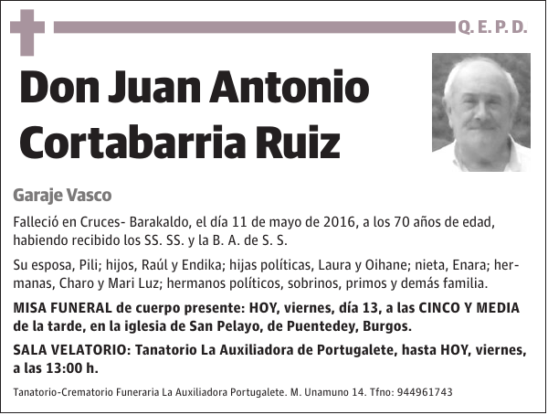 Juan Antonio Cortabarria Ruiz