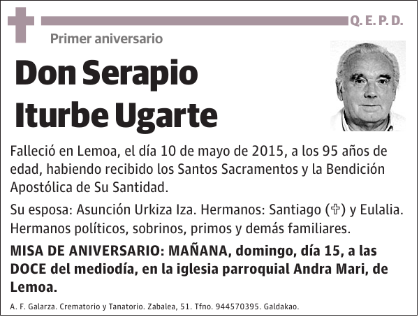 Serapio Iturbe Ugarte