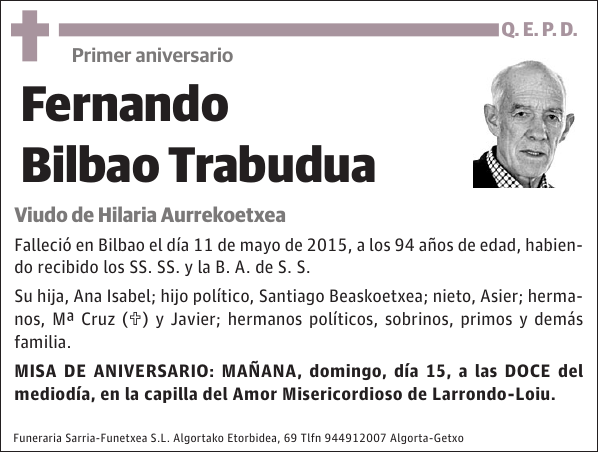 Fernando Bilbao Trabudua