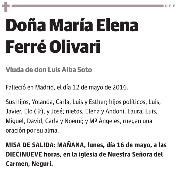 María Elena Ferré Olivari