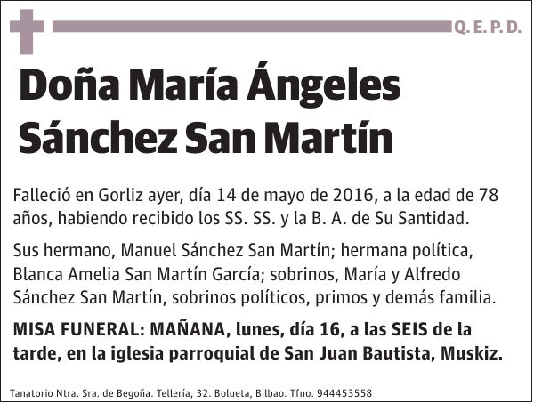 María Ángeles Sánchez San Martín