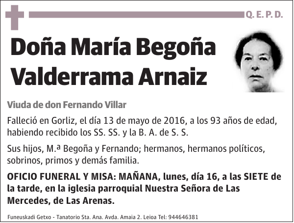 María Begoña Valderrama Arnaiz