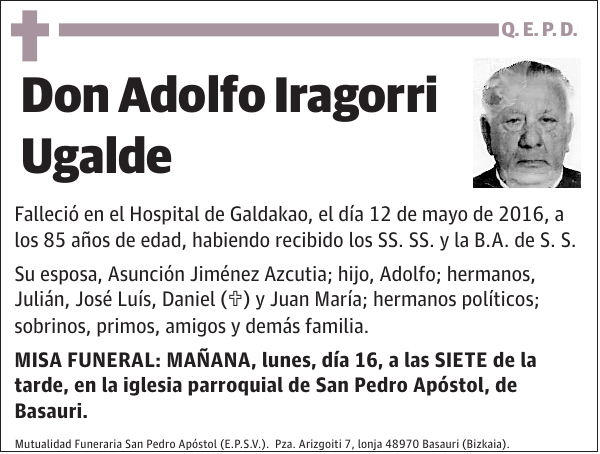 Adolfo Iragorri Ugalde