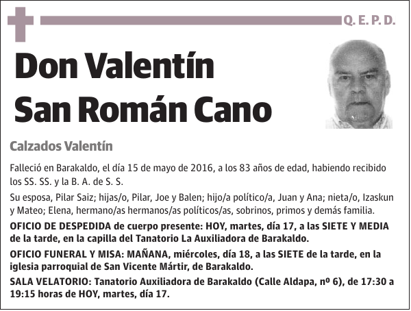 Valentín San Román Cano