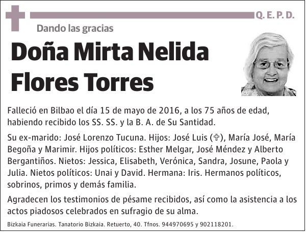 Mirta Nelida Flores Torres