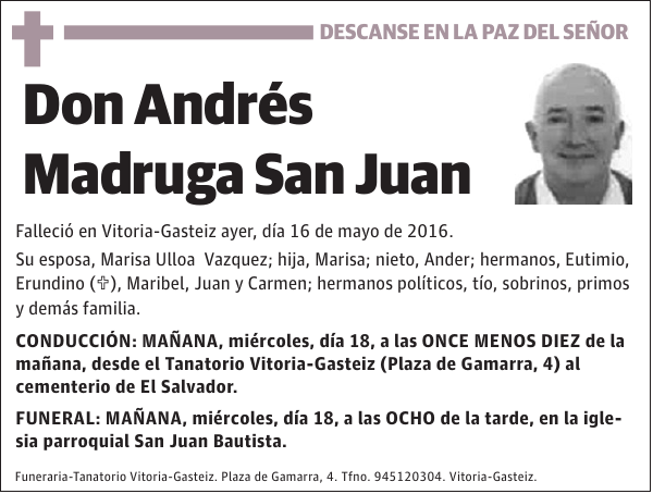 Andrés Madruga San Juan