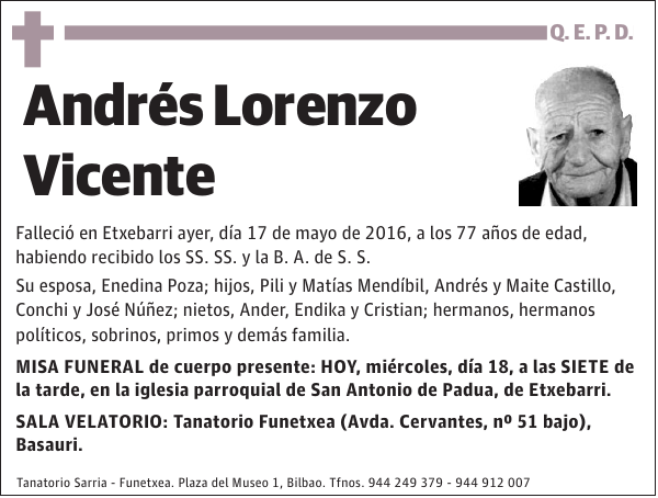 Andrés Lorenzo Vicente